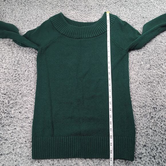 Banana Republic Sweater Women Extra Small Green Classiccore Preppy Casual Knit - Picture 4 of 6